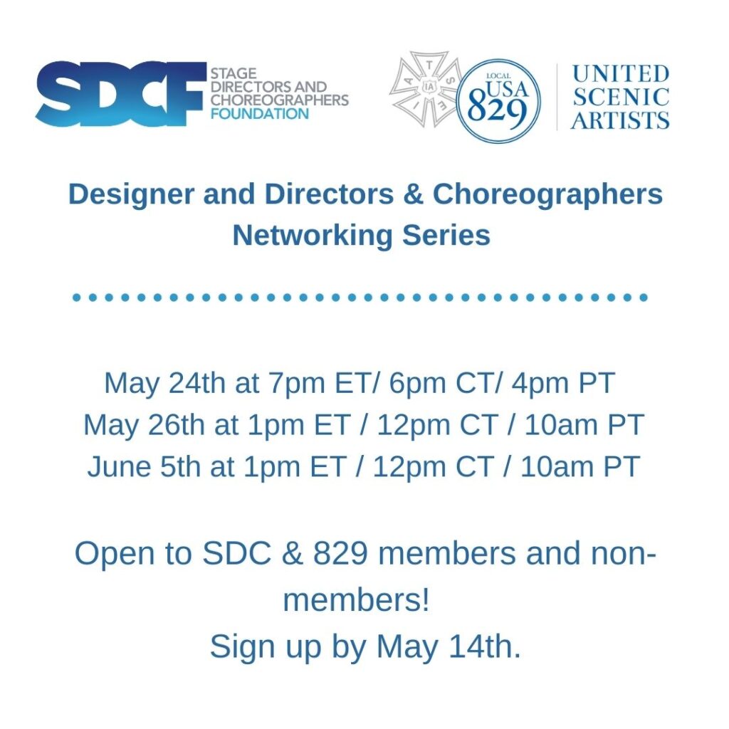 Designer and Director & Choreographer Networking Series